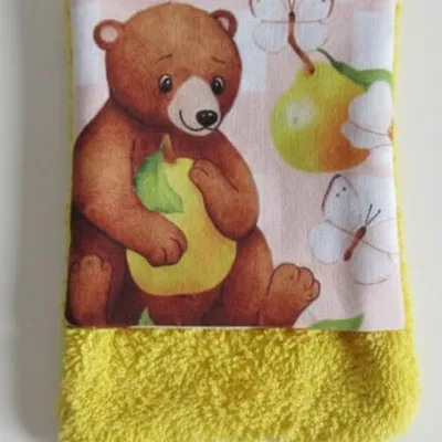 lingette débarbouillette réversible